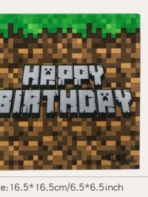 Pixel Party Paper Napkins 24 Piece