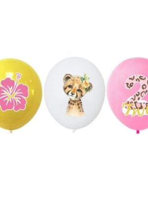 Safari Two Wild Latex Balloons 9 Piece