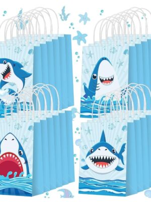 Shark Party Favor Bags with Handle