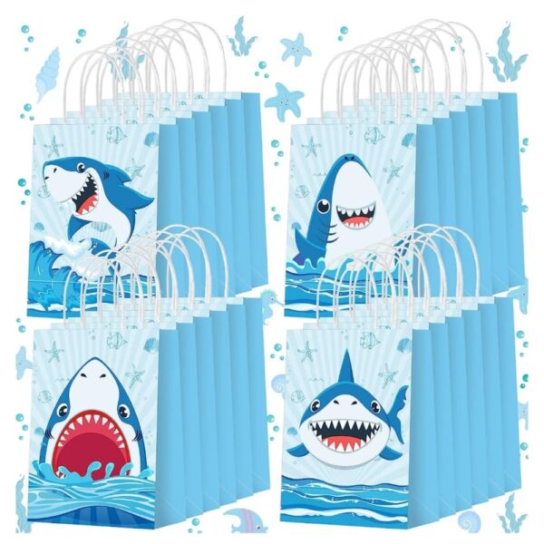 Shark Party Favor Bags with Handle