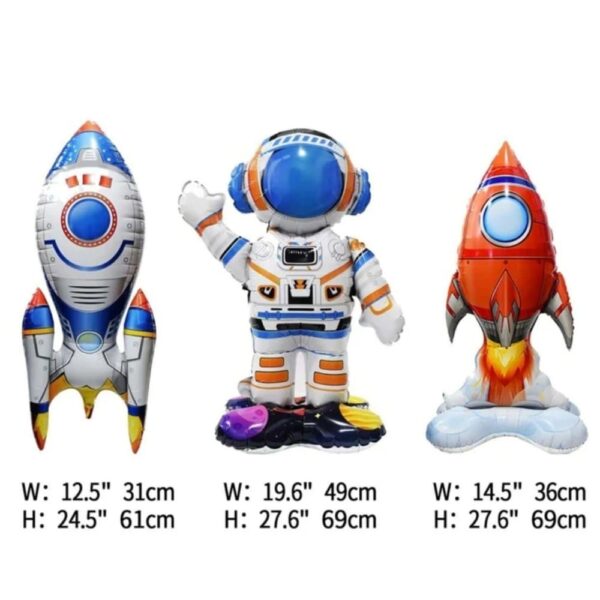 Space Themed Foil Balloons 3 Piece