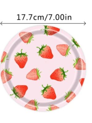 Strawberry Party Paper Plates 8 Piece