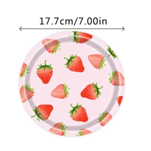 Strawberry Party Paper Plates 8 Piece