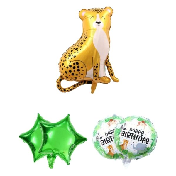 Cheetah Foil Balloon Set
