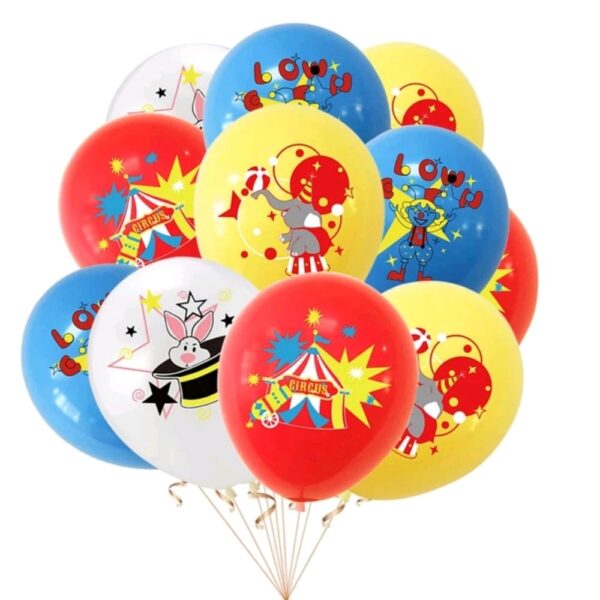 Circus Themed Latex Balloons