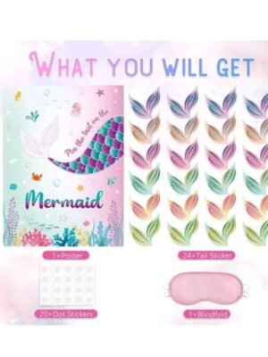 Mermaid Pin The Tail Party Game