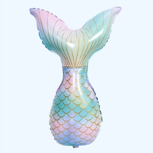 Mermaid Tail Shaped Foil Balloon Ombre