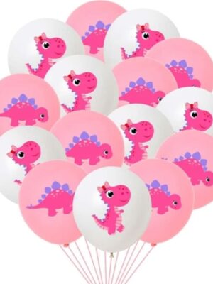 Pink Dinosaur Latex Balloons