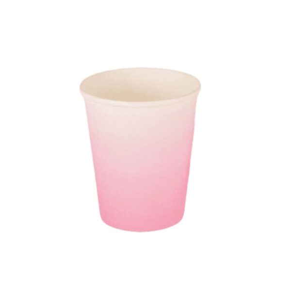Pink Ombre Paper Cups