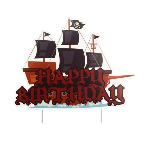 Pirate Ship Cake Topper