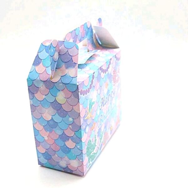 Side View of Mermaid Favor Boxes