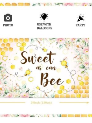 Sweet as Can Bee Party Backdrop