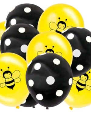 Bee Latex Balloons 10 Piece