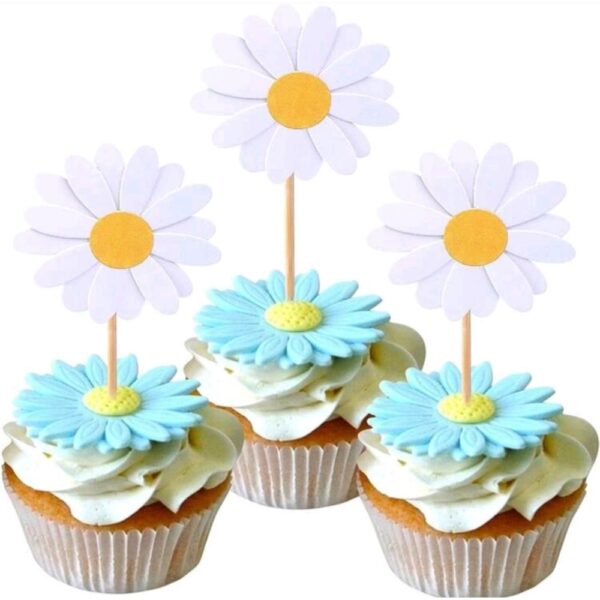 Daisy Cupcake Toppers 16 Piece
