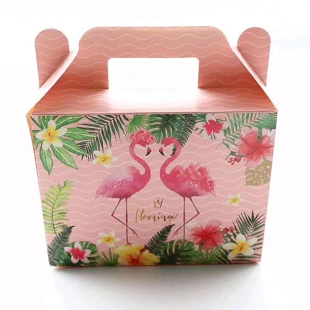 Flamingo Party Favor Boxes-6 Piece 1 Flamingo Party Favor Boxes