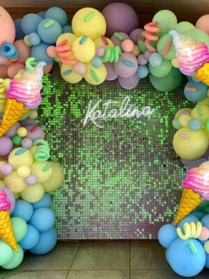 Ice Cream Themed DIY Balloon Arch