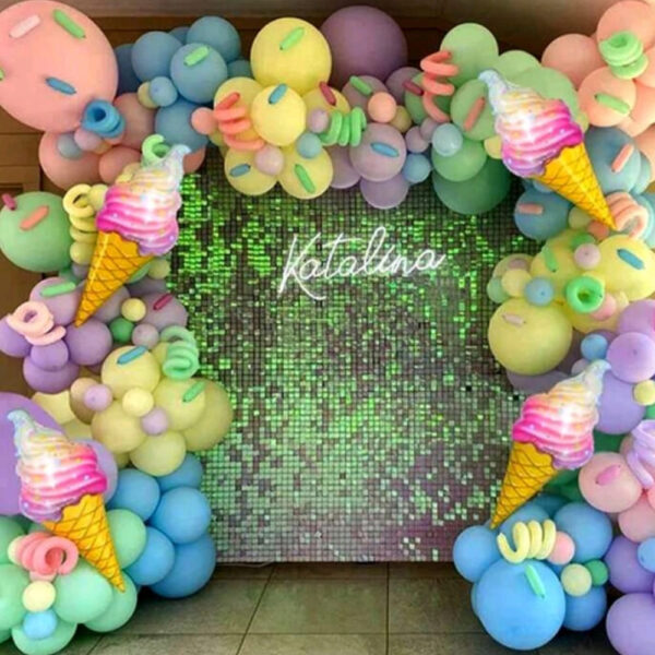 Ice Cream Themed DIY Balloon Arch