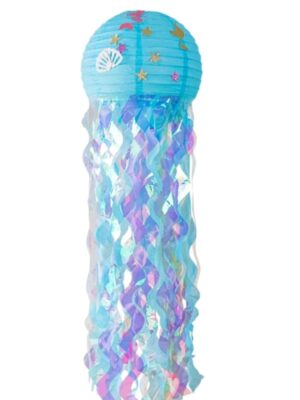 Jelly Fish Lantern Decoration Blue