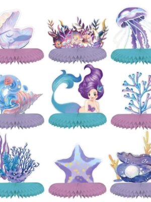 Mermaid Honeycomb Party Decorations