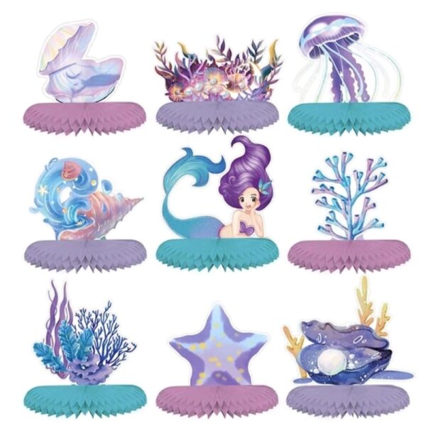 Mermaid Honeycomb Party Decorations