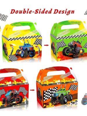Monster Truck Party Favor Boxes 12 Piece