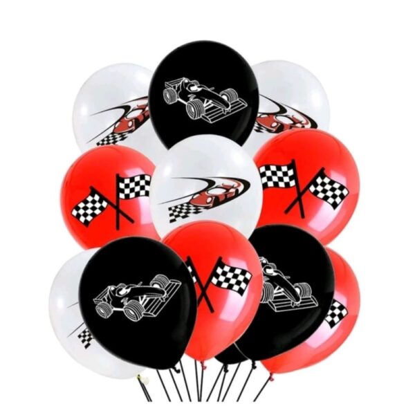 Racing Car Latex Balloons