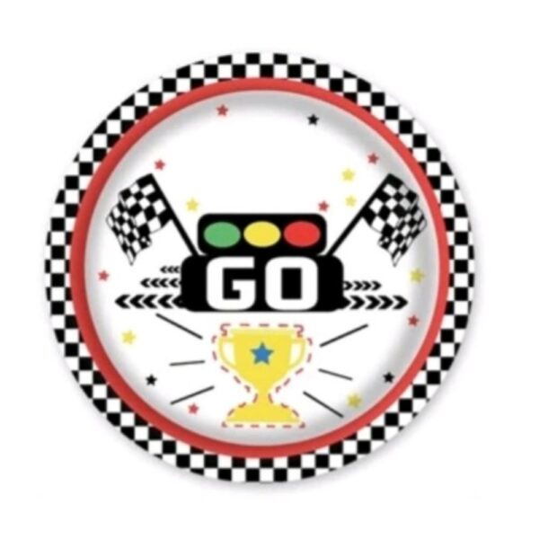 Racing Car Small Plates 10 Piece