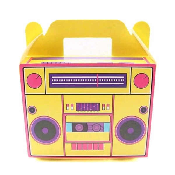 Retro Boombox Party Favor Boxes 12 Piece