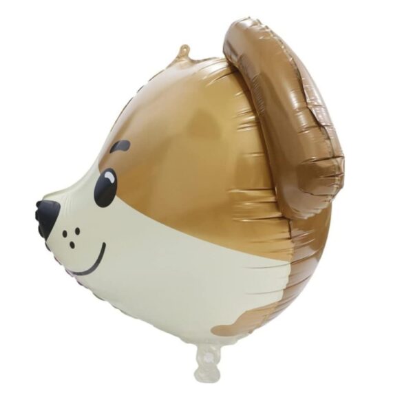 Side View dog face foil balloon