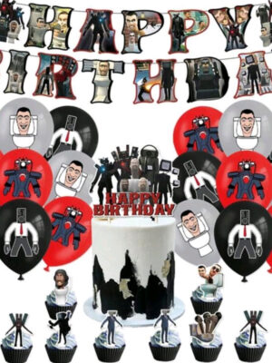 Skibidi War Party Decoration Set