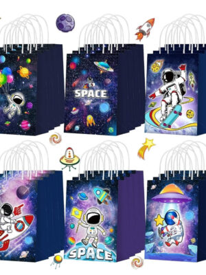 Space Candy Favor Bags With Handle 12 Piece