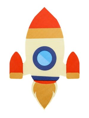 Spaceship Shaped Napkin 25 Piece