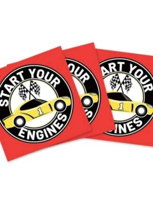 Start your Engines Paper Napkins 10 Piece
