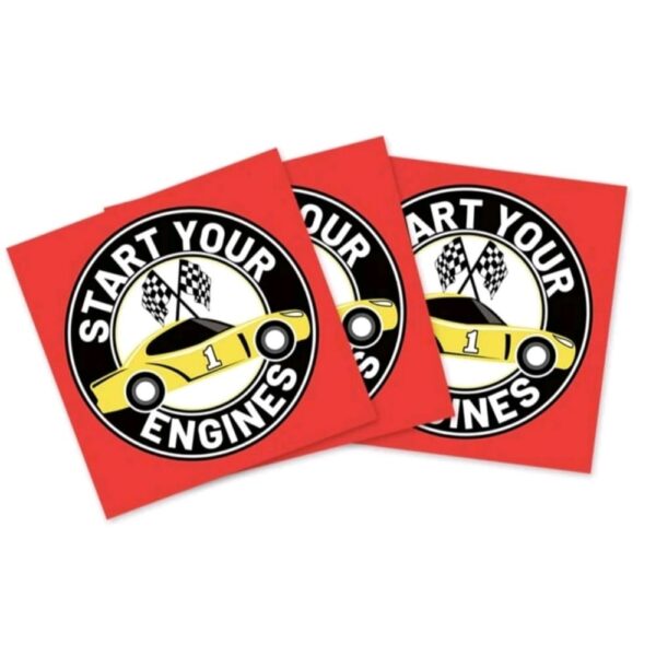 Start your Engines Paper Napkins 10 Piece