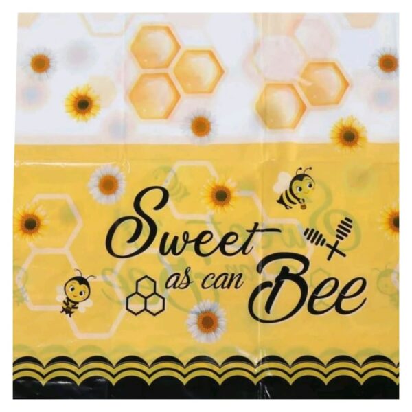 Sweet As Can Bee Disposable Tablecloth
