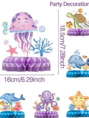 Under The Sea Honeycomb Decorations 6 Piece