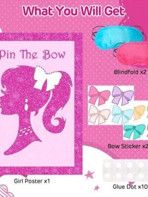 Barbie Party Game Pin The Bow
