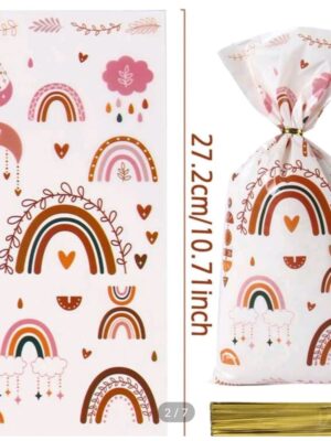 Boho Rainbow Candy Bags 10 Piece