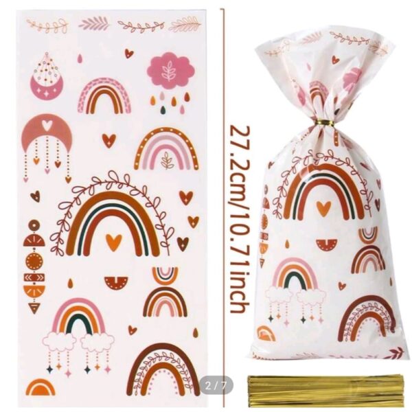 Boho Rainbow Candy Bags 10 Piece