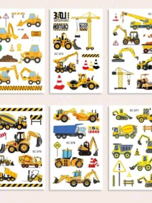 Construction Tattoos 6 Sheets