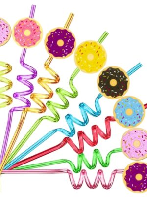 Donut Plastic Straws