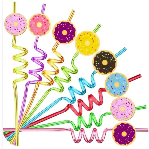 Donut Plastic Straws