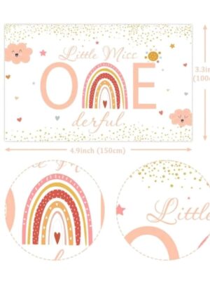 Little Miss One derful backdrop dimensions