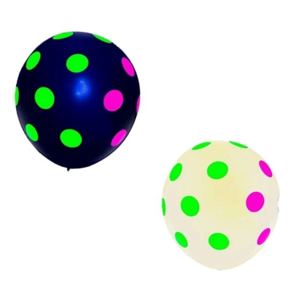 Neon Polka Dot Latex Balloons 10 Piece