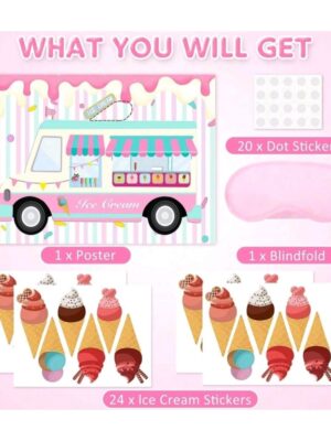 Pin the Ice Cream Party Game