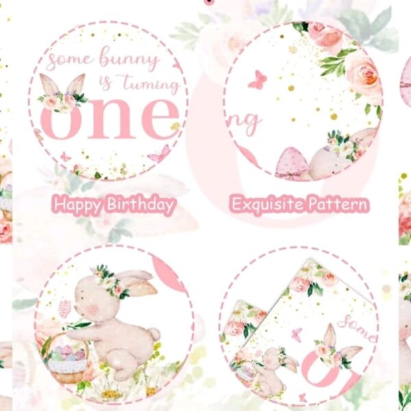 Some Bunny is Turning One Backdrop Cloth