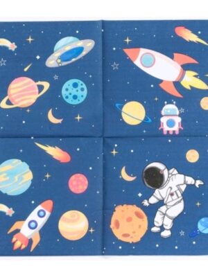 Space Paper Napkins 20 Piece