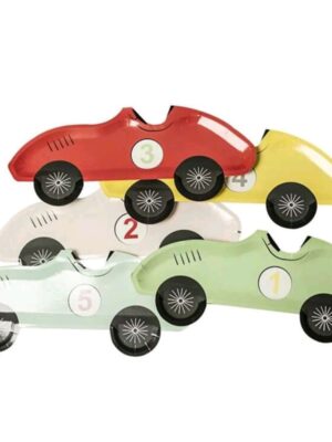 Vintage Car Paper Plates 10 Piece