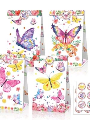 Butterfly Candy Bags With Stickers 12 Piece (1)