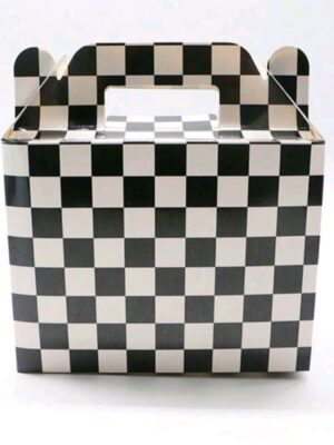 Checkered Favor Boxes 6 Piece